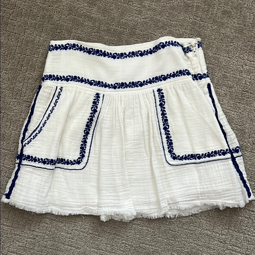 Isabel Marant Embroidered Mini Skirt